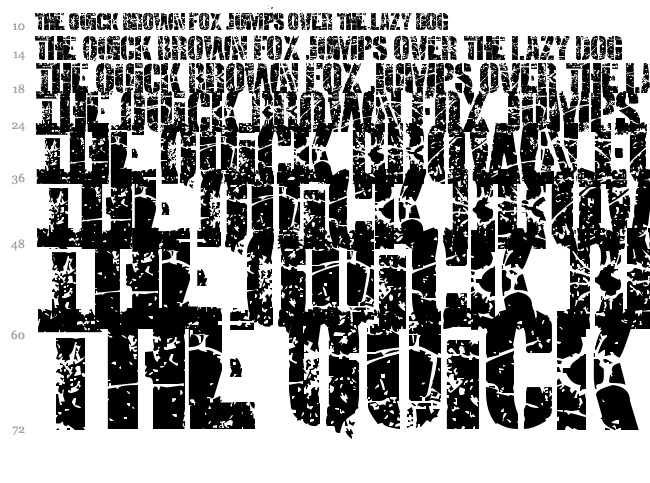 Smash Punkers font waterfall